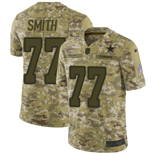 Nike Cowboys #77 Tyron Smith Camo Youth Stitched NFL Limited 2018 Salute to Service Jersey Nike Cowboys #77 Tyron Smith Camo Youth Stitched NFL Limited 2018 Salute to Service Jersey