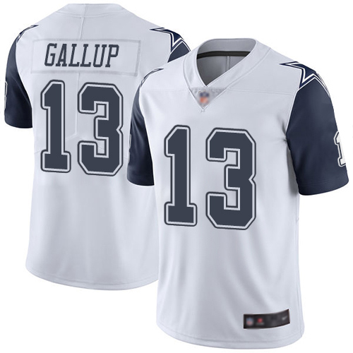 Nike Cowboys #13 Michael Gallup White Youth Stitched NFL Limited Rush Jersey Nike Cowboys #13 Michael Gallup White Youth Stitched NFL Limited Rush Jersey