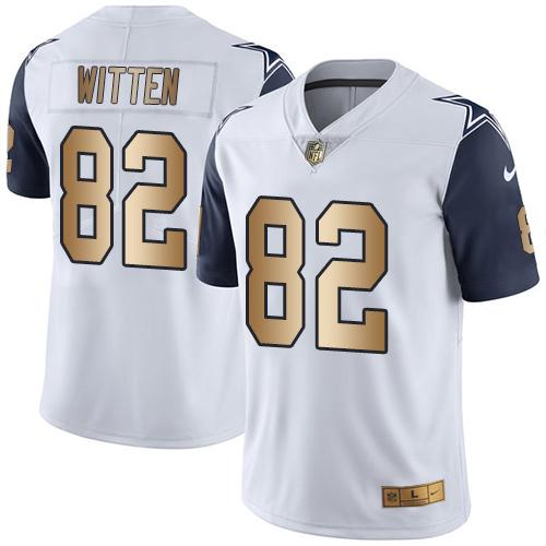 Nike Cowboys #82 Jason Witten White Youth Stitched NFL Limited Gold Rush Jersey Nike Cowboys #82 Jason Witten White Youth Stitched NFL Limited Gold Rush Jersey