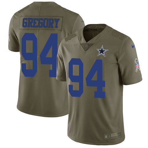 Nike Cowboys #94 Randy Gregory Olive Youth Stitched NFL Limited 2017 Salute to Service Jersey Nike Cowboys #94 Randy Gregory Olive Youth Stitched NFL Limited 2017 Salute to Service Jersey