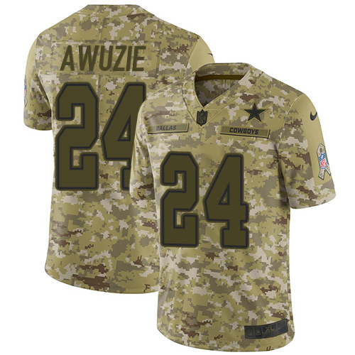 Nike Cowboys #24 Chidobe Awuzie Camo Youth Stitched NFL Limited 2018 Salute to Service Jersey Nike Cowboys #24 Chidobe Awuzie Camo Youth Stitched NFL Limited 2018 Salute to Service Jersey
