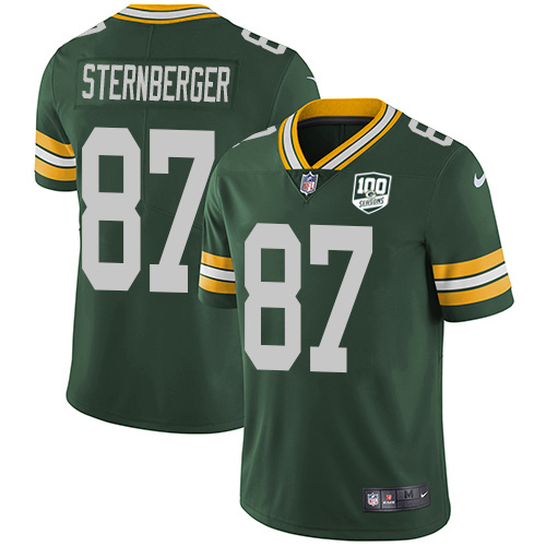 Nike Packers #87 Jace Sternberger Green Team Color Youth 100th Season Stitched NFL Vapor Untouchable Limited Jersey Nike Packers #87 Jace Sternberger Green Team Color Youth 100th Season Stitched NFL Vapor Untouchable Limited Jersey