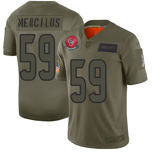 Nike Texans #59 Whitney Mercilus Camo Youth Stitched NFL Limited 2019 Salute to Service Jersey Nike Texans #59 Whitney Mercilus Camo Youth Stitched NFL Limited 2019 Salute to Service Jersey