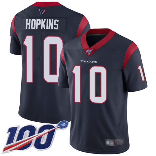 Nike Texans #10 DeAndre Hopkins Navy Blue Team Color Youth Stitched NFL 100th Season Vapor Limited Jersey Nike Texans #10 DeAndre Hopkins Navy Blue Team Color Youth Stitched NFL 100th Season Vapor Limited Jersey