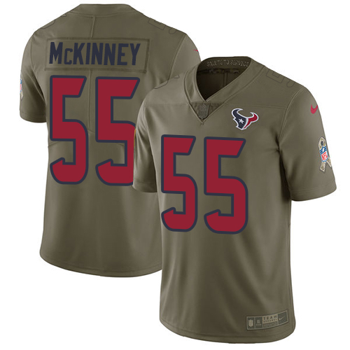 Nike Texans #55 Benardrick McKinney Olive Youth Stitched NFL Limited 2017 Salute to Service Jersey Nike Texans #55 Benardrick McKinney Olive Youth Stitched NFL Limited 2017 Salute to Service Jersey