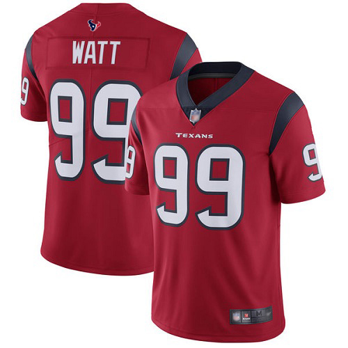 Nike Texans #99 J.J. Watt Red Alternate Youth Stitched NFL Vapor Untouchable Limited Jersey Nike Texans #99 J.J. Watt Red Alternate Youth Stitched NFL Vapor Untouchable Limited Jersey
