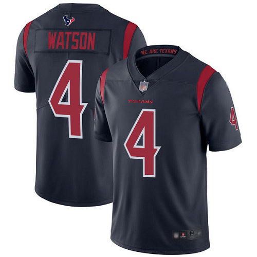 Nike Texans #4 Deshaun Watson Navy Blue Youth Stitched NFL Limited Rush Jersey Nike Texans #4 Deshaun Watson Navy Blue Youth Stitched NFL Limited Rush Jersey
