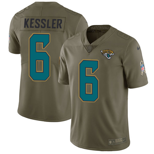 Nike Jaguars #6 Cody Kessler Olive Youth Stitched NFL Limited 2017 Salute to Service Jersey Nike Jaguars #6 Cody Kessler Olive Youth Stitched NFL Limited 2017 Salute to Service Jersey