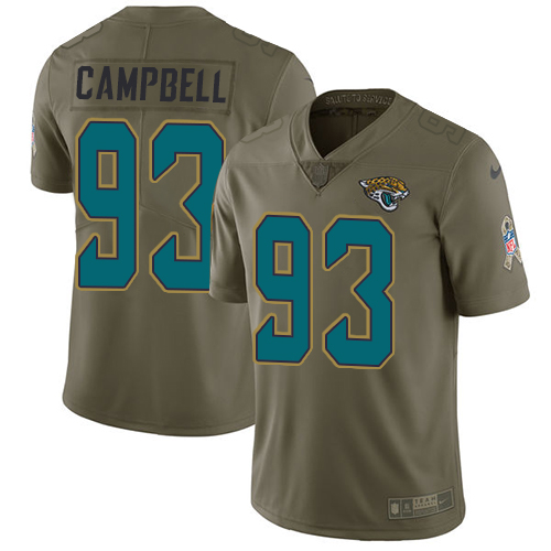 Nike Jaguars #93 Calais Campbell Olive Youth Stitched NFL Limited 2017 Salute to Service Jersey Nike Jaguars #93 Calais Campbell Olive Youth Stitched NFL Limited 2017 Salute to Service Jersey