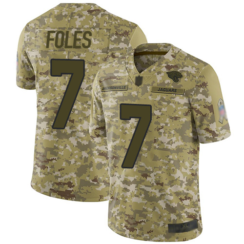 Nike Jaguars #7 Nick Foles Camo Youth Stitched NFL Limited 2018 Salute to Service Jersey Nike Jaguars #7 Nick Foles Camo Youth Stitched NFL Limited 2018 Salute to Service Jersey