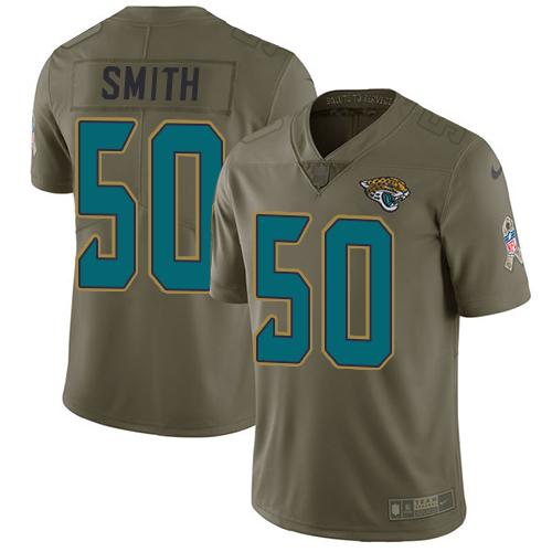 Nike Jaguars #50 Telvin Smith Olive Youth Stitched NFL Limited 2017 Salute to Service Jersey Nike Jaguars #50 Telvin Smith Olive Youth Stitched NFL Limited 2017 Salute to Service Jersey