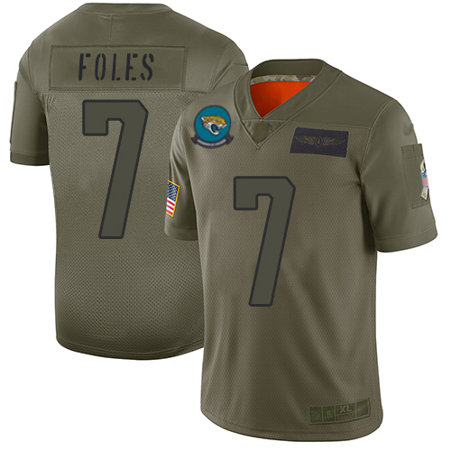 Nike Jaguars #7 Nick Foles Camo Youth Stitched NFL Limited 2019 Salute to Service Jersey Nike Jaguars #7 Nick Foles Camo Youth Stitched NFL Limited 2019 Salute to Service Jersey