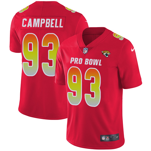Nike Jaguars #93 Calais Campbell Red Youth Stitched NFL Limited AFC 2019 Pro Bowl Jersey Nike Jaguars #93 Calais Campbell Red Youth Stitched NFL Limited AFC 2019 Pro Bowl Jersey