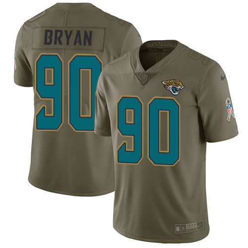Nike Jaguars #90 Taven Bryan Olive Youth Stitched NFL Limited 2017 Salute to Service Jersey Nike Jaguars #90 Taven Bryan Olive Youth Stitched NFL Limited 2017 Salute to Service Jersey