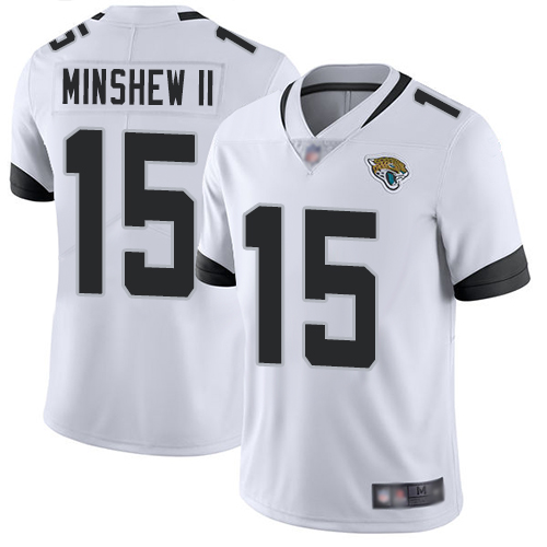 Nike Jaguars #15 Gardner Minshew II White Youth Stitched NFL Vapor Untouchable Limited Jersey Nike Jaguars #15 Gardner Minshew II White Youth Stitched NFL Vapor Untouchable Limited Jersey