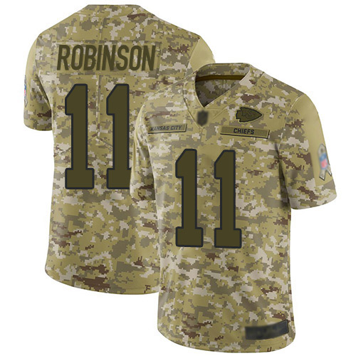 Nike Chiefs #11 Demarcus Robinson Camo Youth Stitched NFL Limited 2018 Salute to Service Jersey Nike Chiefs #11 Demarcus Robinson Camo Youth Stitched NFL Limited 2018 Salute to Service Jersey