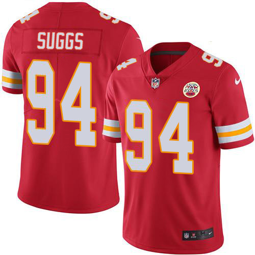 Nike Chiefs #94 Terrell Suggs Red Team Color Youth Stitched NFL Vapor Untouchable Limited Jersey Nike Chiefs #94 Terrell Suggs Red Team Color Youth Stitched NFL Vapor Untouchable Limited Jersey