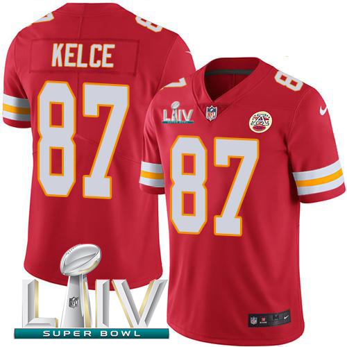 Nike Chiefs #87 Travis Kelce Red Super Bowl LIV 2020 Team Color Youth Stitched NFL Vapor Untouchable Limited Jersey Nike Chiefs #87 Travis Kelce Red Super Bowl LIV 2020 Team Color Youth Stitched NFL Vapor Untouchable Limited Jersey