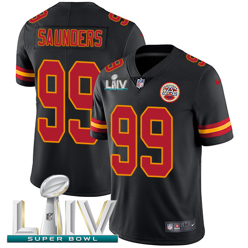Nike Chiefs #99 Khalen Saunders Black Super Bowl LIV 2020 Youth Stitched NFL Limited Rush Jersey Nike Chiefs #99 Khalen Saunders Black Super Bowl LIV 2020 Youth Stitched NFL Limited Rush Jersey