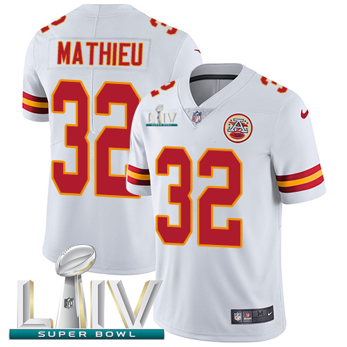 Nike Chiefs #32 Tyrann Mathieu White Super Bowl LIV 2020 Youth Stitched NFL Vapor Untouchable Limited Jersey Nike Chiefs #32 Tyrann Mathieu White Super Bowl LIV 2020 Youth Stitched NFL Vapor Untouchable Limited Jersey