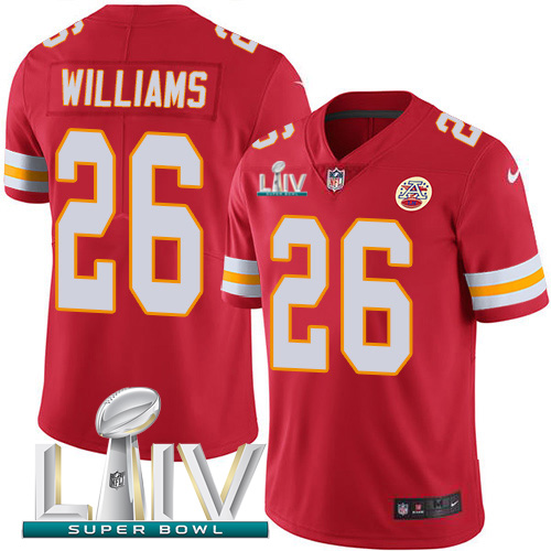 Nike Chiefs #26 Damien Williams Red Super Bowl LIV 2020 Team Color Youth Stitched NFL Vapor Untouchable Limited Jersey Nike Chiefs #26 Damien Williams Red Super Bowl LIV 2020 Team Color Youth Stitched NFL Vapor Untouchable Limited Jersey