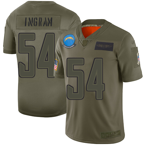 Nike Chargers #54 Melvin Ingram Camo Youth Stitched NFL Limited 2019 Salute to Service Jersey Nike Chargers #54 Melvin Ingram Camo Youth Stitched NFL Limited 2019 Salute to Service Jersey