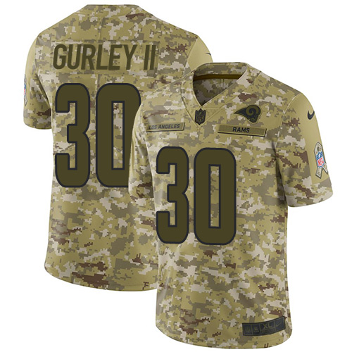 Nike Rams #30 Todd Gurley II Camo Youth Stitched NFL Limited 2018 Salute to Service Jersey Nike Rams #30 Todd Gurley II Camo Youth Stitched NFL Limited 2018 Salute to Service Jersey