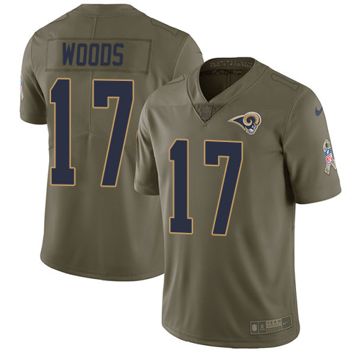 Nike Rams #17 Robert Woods Olive Youth Stitched NFL Limited 2017 Salute to Service Jersey Nike Rams #17 Robert Woods Olive Youth Stitched NFL Limited 2017 Salute to Service Jersey