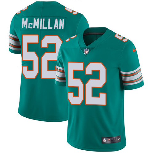 Nike Dolphins #52 Raekwon McMillan Aqua Green Alternate Youth Stitched NFL Vapor Untouchable Limited Jersey Nike Dolphins #52 Raekwon McMillan Aqua Green Alternate Youth Stitched NFL Vapor Untouchable Limited Jersey