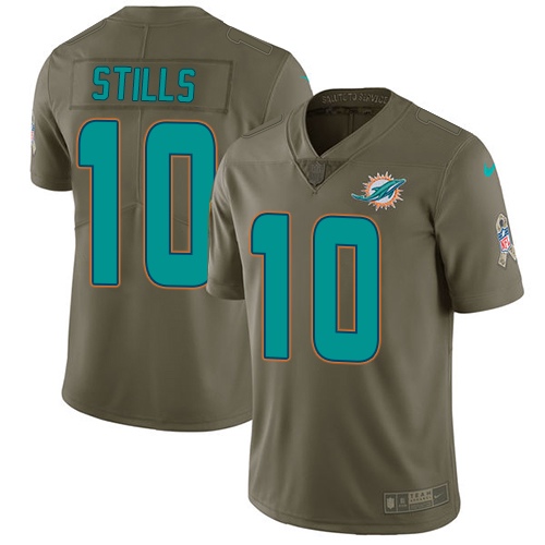 Nike Dolphins #10 Kenny Stills Olive Youth Stitched NFL Limited 2017 Salute to Service Jersey Nike Dolphins #10 Kenny Stills Olive Youth Stitched NFL Limited 2017 Salute to Service Jersey