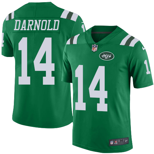 Nike Jets #14 Sam Darnold Green Youth Stitched NFL Limited Rush Jersey Nike Jets #14 Sam Darnold Green Youth Stitched NFL Limited Rush Jersey