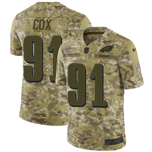 Nike Eagles #91 Fletcher Cox Camo Youth Stitched NFL Limited 2018 Salute to Service Jersey Nike Eagles #91 Fletcher Cox Camo Youth Stitched NFL Limited 2018 Salute to Service Jersey