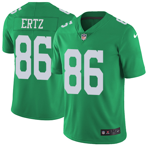 Nike Eagles #86 Zach Ertz Green Youth Stitched NFL Limited Rush Jersey Nike Eagles #86 Zach Ertz Green Youth Stitched NFL Limited Rush Jersey