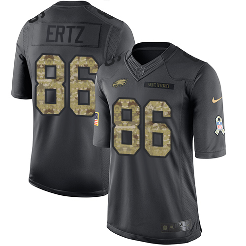 Nike Eagles #86 Zach Ertz Black Youth Stitched NFL Limited 2016 Salute to Service Jersey Nike Eagles #86 Zach Ertz Black Youth Stitched NFL Limited 2016 Salute to Service Jersey