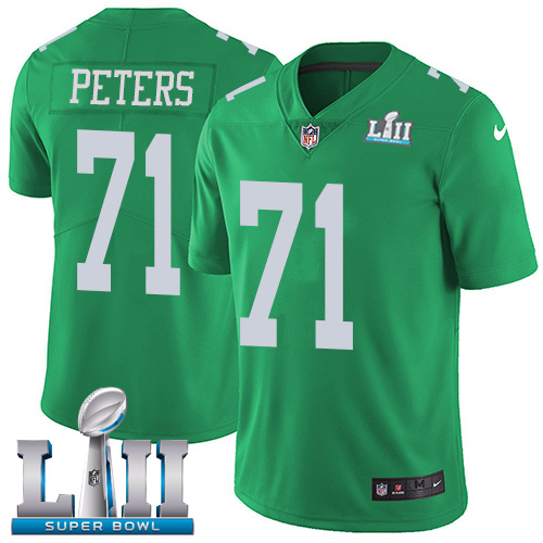 Nike Eagles #71 Jason Peters Green Super Bowl LII Youth Stitched NFL Limited Rush Jersey Nike Eagles #71 Jason Peters Green Super Bowl LII Youth Stitched NFL Limited Rush Jersey
