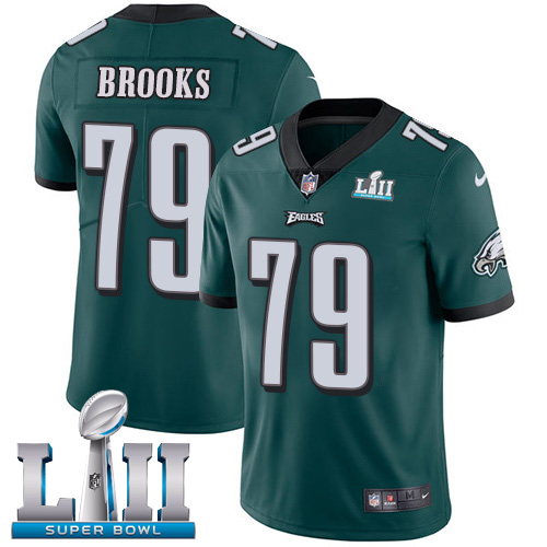 Nike Eagles #79 Brandon Brooks Midnight Green Team Color Super Bowl LII Youth Stitched NFL Vapor Untouchable Limited Jersey Nike Eagles #79 Brandon Brooks Midnight Green Team Color Super Bowl LII Youth Stitched NFL Vapor Untouchable Limited Jersey