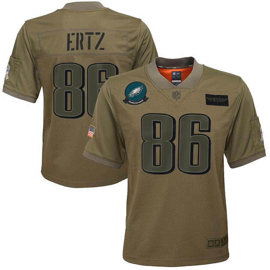 Youth Philadelphia Eagles #86 Zach Ertz Nike Camo 2019 Salute to Service Game Jersey Youth Philadelphia Eagles #86 Zach Ertz Nike Camo 2019 Salute to Service Game Jersey