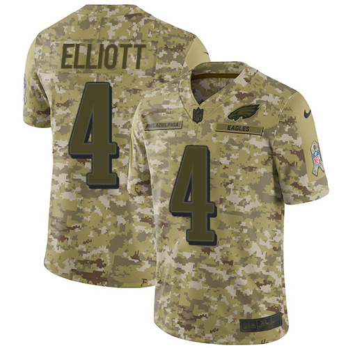 Nike Eagles #4 Jake Elliott Camo Youth Stitched NFL Limited 2018 Salute to Service Jersey Nike Eagles #4 Jake Elliott Camo Youth Stitched NFL Limited 2018 Salute to Service Jersey