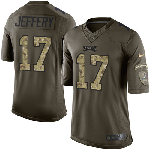 Nike Eagles #17 Alshon Jeffery Green Youth Stitched NFL Limited 2015 Salute to Service Jersey Nike Eagles #17 Alshon Jeffery Green Youth Stitched NFL Limited 2015 Salute to Service Jersey