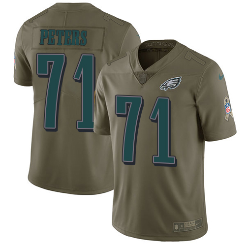 Nike Eagles #71 Jason Peters Olive Youth Stitched NFL Limited 2017 Salute to Service Jersey Nike Eagles #71 Jason Peters Olive Youth Stitched NFL Limited 2017 Salute to Service Jersey