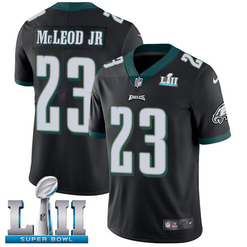 Nike Eagles #23 Rodney McLeod Jr Black Alternate Super Bowl LII Youth Stitched NFL Vapor Untouchable Limited Jersey Nike Eagles #23 Rodney McLeod Jr Black Alternate Super Bowl LII Youth Stitched NFL Vapor Untouchable Limited Jersey