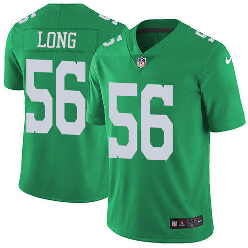 Nike Eagles #56 Chris Long Green Youth Stitched NFL Limited Rush Jersey Nike Eagles #56 Chris Long Green Youth Stitched NFL Limited Rush Jersey