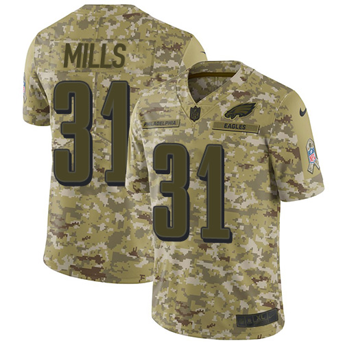 Nike Eagles #31 Jalen Mills Camo Youth Stitched NFL Limited 2018 Salute to Service Jersey Nike Eagles #31 Jalen Mills Camo Youth Stitched NFL Limited 2018 Salute to Service Jersey