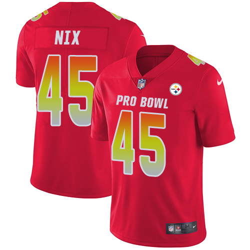 Nike Steelers #45 Roosevelt Nix Red Youth Stitched NFL Limited AFC 2018 Pro Bowl Jersey Nike Steelers #45 Roosevelt Nix Red Youth Stitched NFL Limited AFC 2018 Pro Bowl Jersey