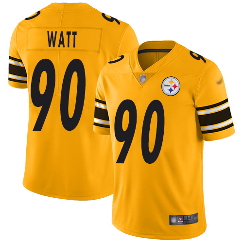 Nike Steelers #90 T. J. Watt Gold Youth Stitched NFL Limited Inverted Legend Jersey Nike Steelers #90 T. J. Watt Gold Youth Stitched NFL Limited Inverted Legend Jersey