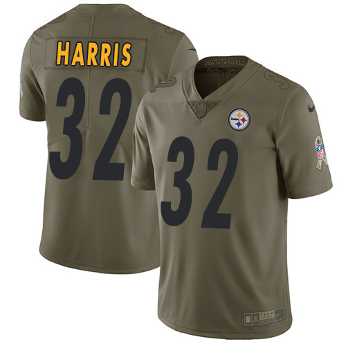 Nike Steelers #32 Franco Harris Olive Youth Stitched NFL Limited 2017 Salute to Service Jersey Nike Steelers #32 Franco Harris Olive Youth Stitched NFL Limited 2017 Salute to Service Jersey