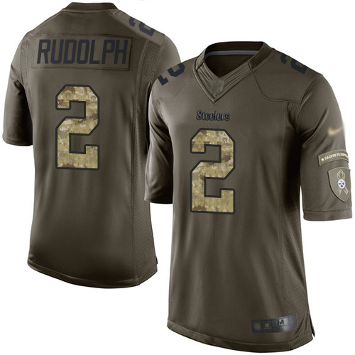 Nike Steelers #2 Mason Rudolph Green Youth Stitched NFL Limited 2015 Salute to Service Jersey