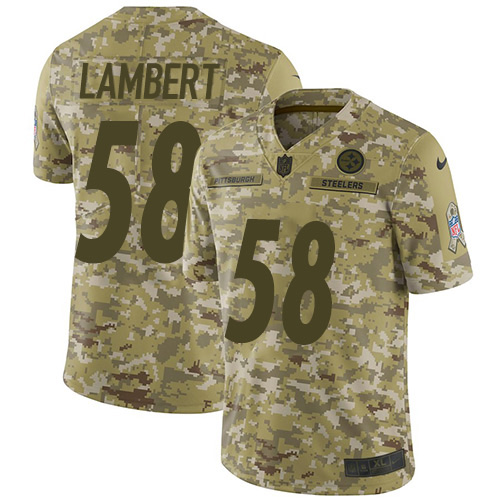 Nike Steelers #58 Jack Lambert Camo Youth Stitched NFL Limited 2018 Salute to Service Jersey Nike Steelers #58 Jack Lambert Camo Youth Stitched NFL Limited 2018 Salute to Service Jersey