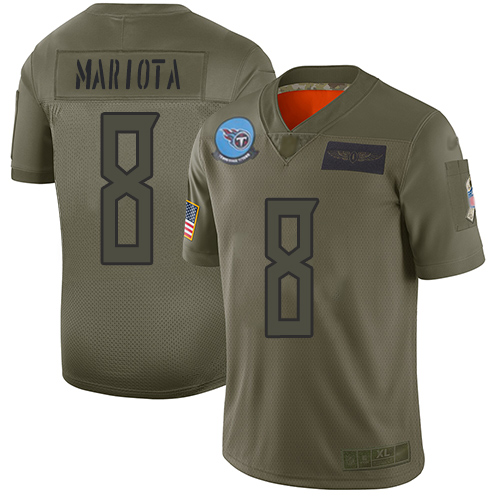 Nike Titans #8 Marcus Mariota Camo Youth Stitched NFL Limited 2019 Salute to Service Jersey Nike Titans #8 Marcus Mariota Camo Youth Stitched NFL Limited 2019 Salute to Service Jersey