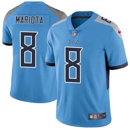 Nike Titans #8 Marcus Mariota Light Blue Alternate Youth Stitched NFL Vapor Untouchable Limited Jersey Nike Titans #8 Marcus Mariota Light Blue Alternate Youth Stitched NFL Vapor Untouchable Limited Jersey